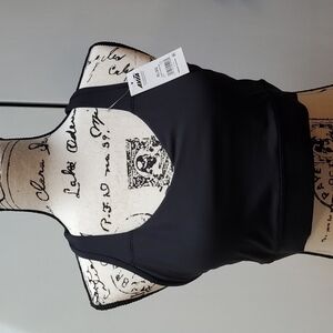 Womens Black Racerback Sports Bra  New! Sz.XL